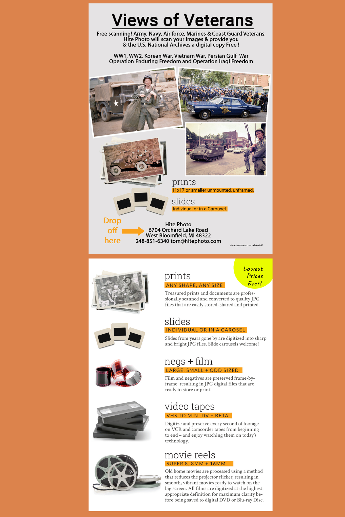 Hite Postcard Veteran Views