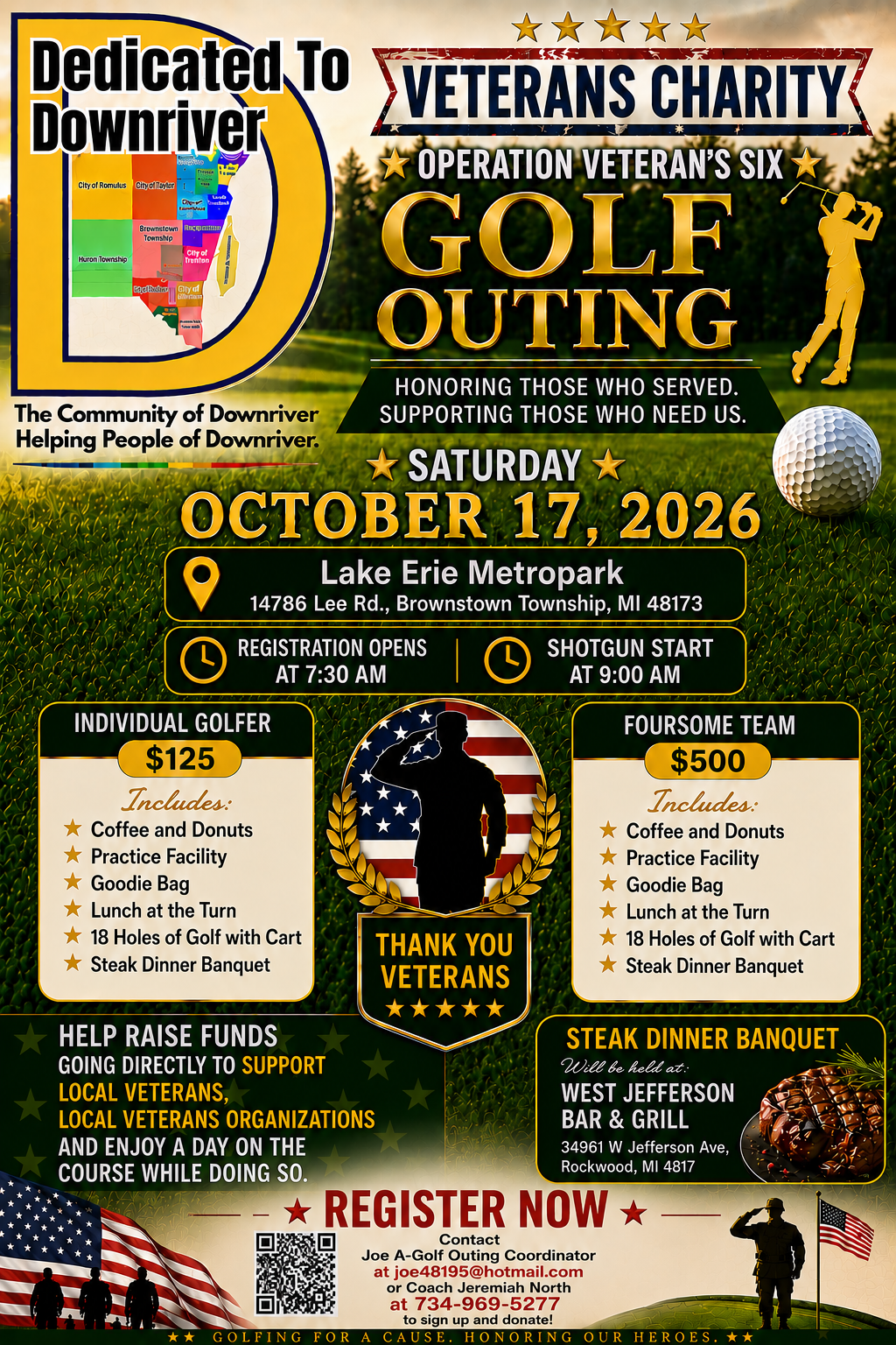 Golf outing downriver Downriver Golf Outing Promotional Flyer